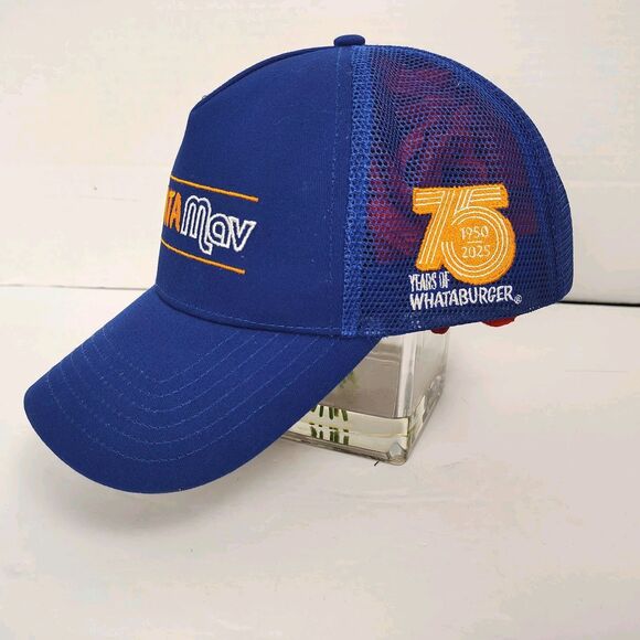 Whataburger Dallas Mavericks Hat NBA Promo Snapback Embroidered Blue Adjustable - Picture 2 of 7